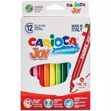 Фломастеры Carioca "Joy" 12 цветов смываемые