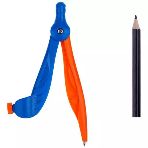 Готовальня Berlingo "Supertwist" 2 предмета пластиковый циркуль 120 мм. + карандаш