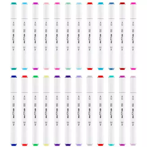 Набор маркеров для скетчинга Meshu 24 цвета цветочная Гамма