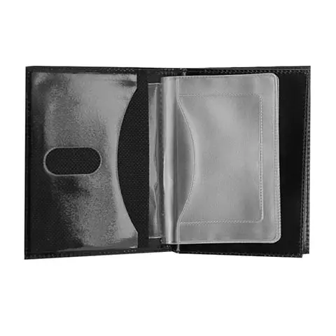Бумажник водителя Befler "Classic" натуральная кожа тиснение 6 пластиковых карманов коричневый BV.22.-1