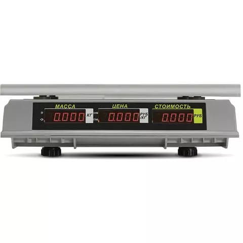 Весы торговые MERTECH M-ER 326-15.2 LED (005-15 кг.) дискретность 2 г. платформа 325x230 мм. без стойки