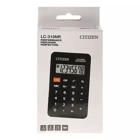 Калькулятор карманный CITIZEN LC310NR (114х69 мм.) 8 разрядов питание от батарейки LC-310NR