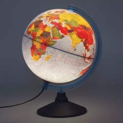 Глобус интерактивный физический/политический Globen, диаметр 250 мм. с подсветкой