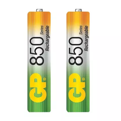 Батарейки аккумуляторные комплект 2 шт. GP AAA (HR03) Ni-Mh 850 mAh