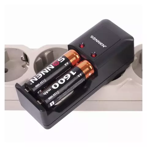 Батарейки аккумуляторные комплект 2 шт. Sonnen АА (HR6) Ni-Mh 1600 mAh