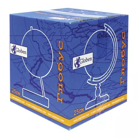 Глобус физический/политический Globen "Классик Евро" диаметр 250 мм. с подсветкой