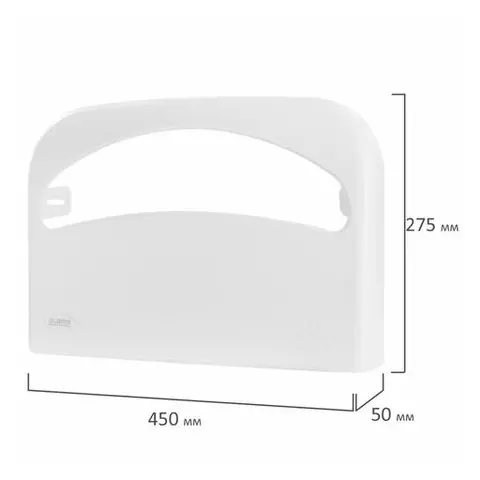 Диспенсер для покрытий на унитаз Laima Professional original (V1) 1/2 сложения белый ABS-пластик