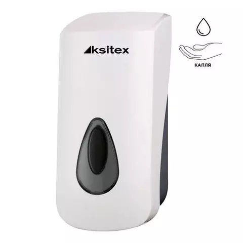 Дозатор для жидкого мыла KSITEX наливной белый 1 л