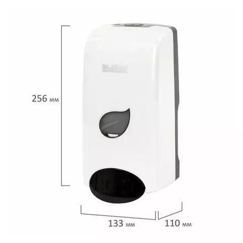 Дозатор для мыла-пены Laima Professional ECO наливной 1 л. белый ABS-пластик