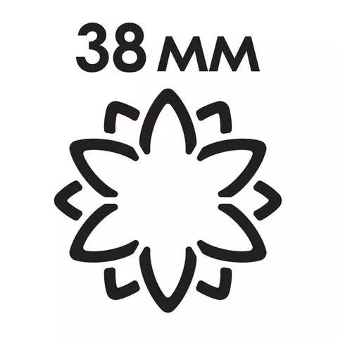 Дырокол фигурный 3D "Цветок" диаметр вырезной фигуры 38 мм. Остров cокровищ