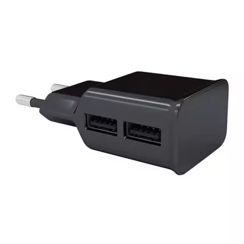 Зарядное устройство сетевое (220 В) RED LINE NT-2A 2 порта USB выходной ток 21 А черное