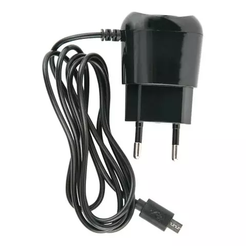 Зарядное устройство сетевое (220 В) RED LINE TCP-1A кабель micro USB 1 м. выходной ток 1 А черное