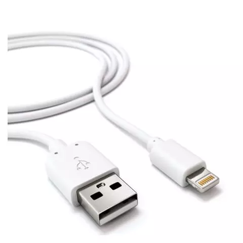 Зарядное устройство сетевое (220 В) RED LINE ТС-1A кабель для IPhone (iPad) 1 м. 1 порт USB выходной ток 1 А белое