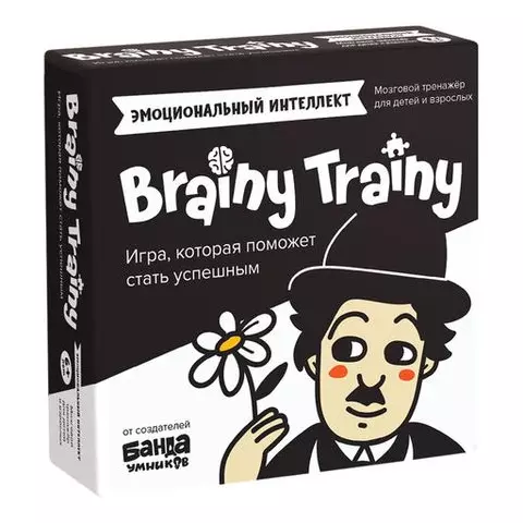 Игра головоломка развивающая "BRAINY TRAINY. Эмоциональный интеллект" 80 карточек BRAINY TRAINY