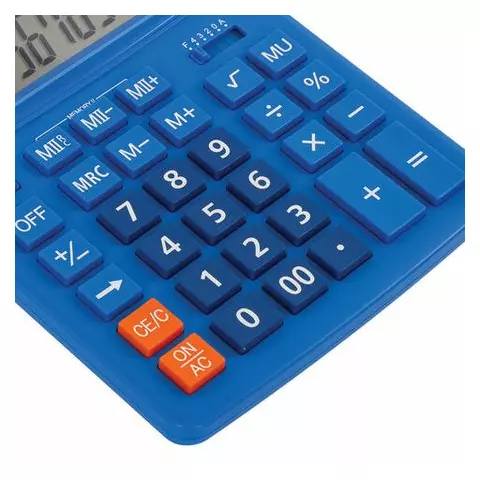 Калькулятор настольный Brauberg Extra-12-BU (206x155 мм.) 12 разрядов двойное питание синий