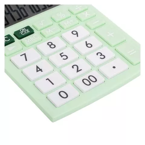 Калькулятор настольный Brauberg ULTRA PASTEL-12-LG (192x143 мм.) 12 разрядов двойное питание МЯТНЫЙ