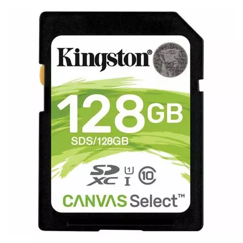 Карта памяти SDXC 128 GB Kingston Canvas Select Plus UHS-I U1 100 Мб/сек (class 10)
