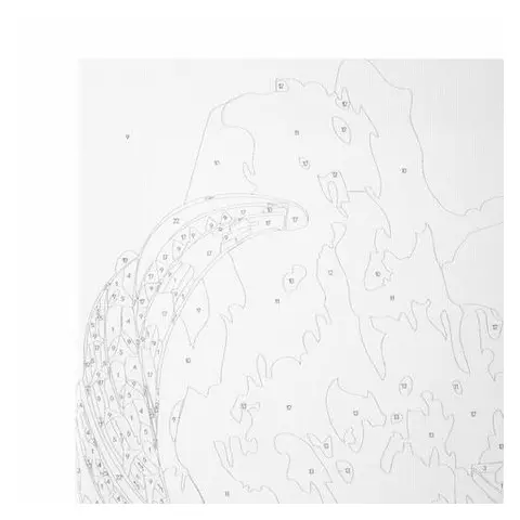 Картина по номерам 40х50 см. Остров cокровищ "Этнический бык" на подрамнике акрил кисти