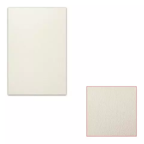 Картон белый грунтованный для масляной живописи 20х30 см. односторонний толщина 125 мм. масляный грунт