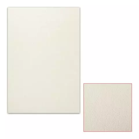 Картон белый грунтованный для масляной живописи 35х50 см. односторонний толщина 125 мм. масляный грунт