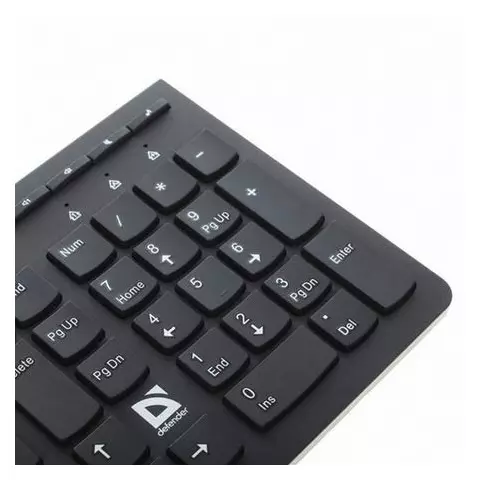 Клавиатура проводная Defender UltraMateSM-530 RU USB 104 + 16 допополнительных клавиш черная