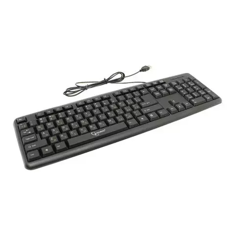 Клавиатура проводная GEMBIRD USB 104 клавиши черная