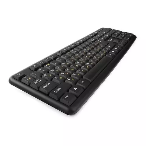 Клавиатура проводная GEMBIRD USB 104 клавиши черная