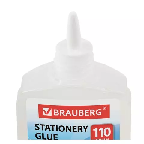 Клей канцелярский силикатный Brauberg "Standard" (для бумаги картона) 110 г