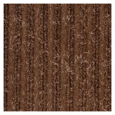 Коврик входной ворсовый влаго-грязезащитный Laima 60х90 см. ребристый толщина 7 мм. коричневый