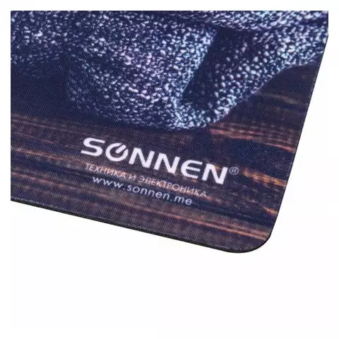 Коврик для мыши Sonnen "KITTEN" резина + ткань 220х180х3 мм.