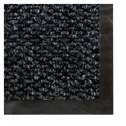 Коврик дорожка ворсовый влаго-грязезащита Laima 09х15 м. толщина 7 мм. черный в рулоне