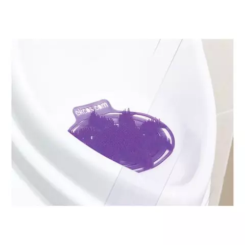 Коврики-вставки для писсуара ЭКОС (POWER-SCREEN) на 30 дней каждый комплект 2 шт. аромат "Ягода" цвет пурпурный