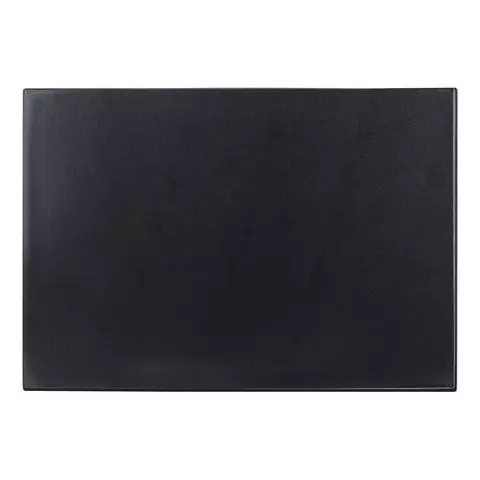 Коврик-подкладка настольный для письма (650х450 мм.) с прозрачным карманом черный Brauberg