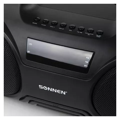 Колонка портативная Sonnen B332 16 Вт Bluetooth FM-тюнер microSD MP3-плеер черная