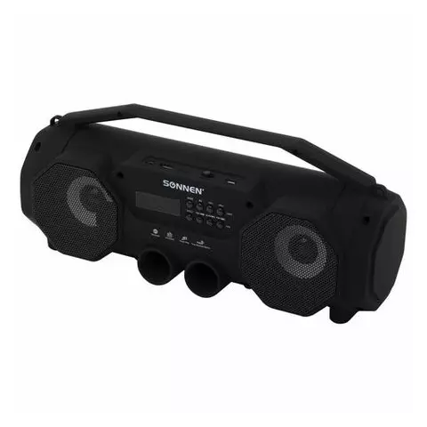 Колонка портативная с подсветкой Sonnen B306 12 Вт Bluetooth FM-тюнер microSD MP3-плеер черная