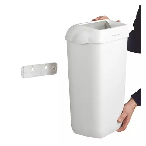 Контейнер для мусора 43 л. KIMBERLY-CLARK Aquarius белый 569х422х29 см. без крышки