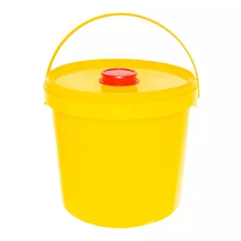 Контейнер для сбора отходов острого инструмента 5 л комплект 30 шт. желтый (класс Б) СЗПИ
