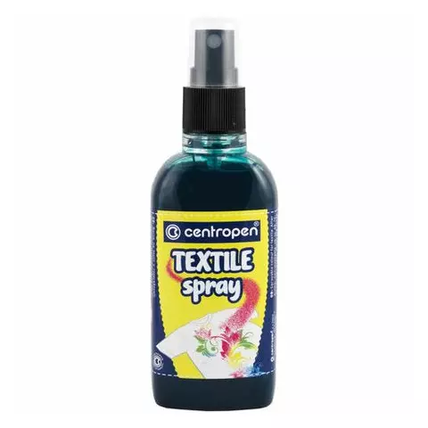 Краска-спрей для ткани и одежды зеленая Centropen "Textile Spray" 110 мл.