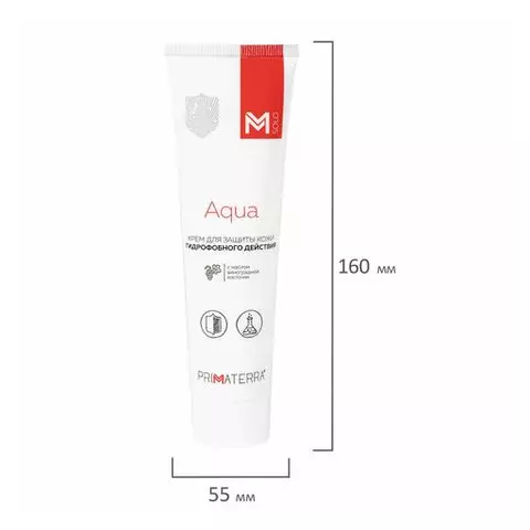 Крем защитный 100 мл. M SOLO AQUA гидрофобный для кожи от кислотных и щелочных средств