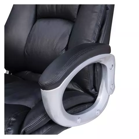 Кресло из натуральной кожи Brabix "Grand EX-500" черное