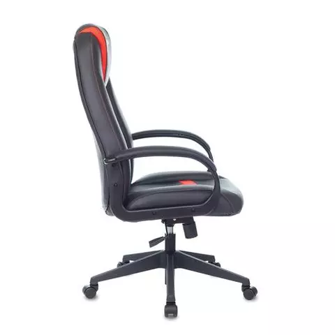 Кресло компьютерное ZOMBIE 8 2 подушки экокожа черное/красное