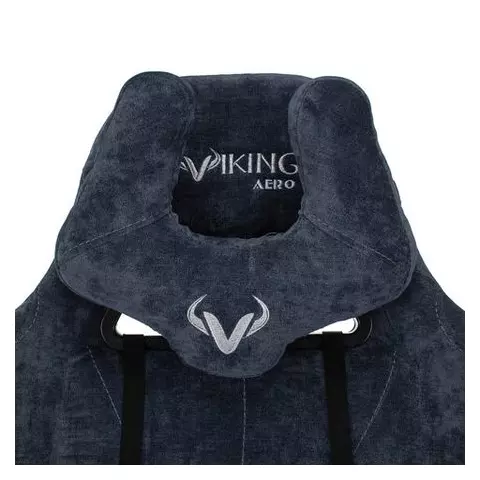 Кресло компьютерное Zombie VIKING KNIGHT 2 подушки ткань синее