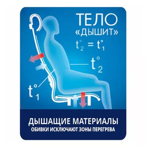 Кресло Метта "SU-C-8-Т" хром с подлокотниками ткань-сетка сиденье мягкое черное