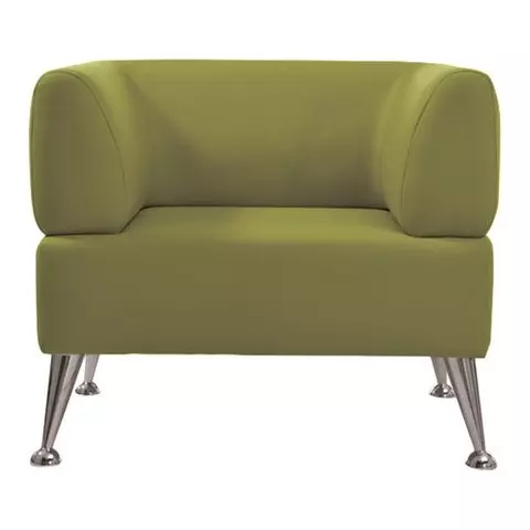 Кресло мягкое "Норд" "V-700" 820х720х730 мм. c подлокотниками экокожа светло-зеленое