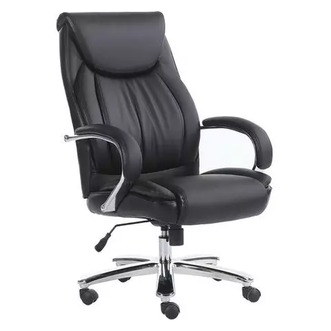 Кресло офисное Brabix Premium "Advance EX-575" хром экокожа черное