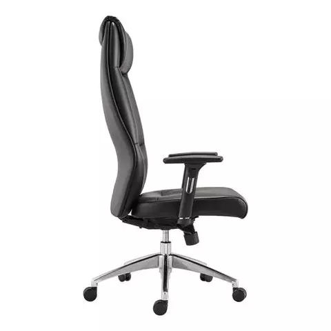 Кресло офисное Brabix Premium "Blues EX-751" синхромеханизм алюминий экокожа черное