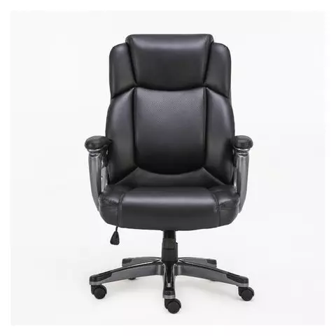 Кресло офисное Brabix Premium "Favorite EX-577" пружинный блок рециклированная кожа черное