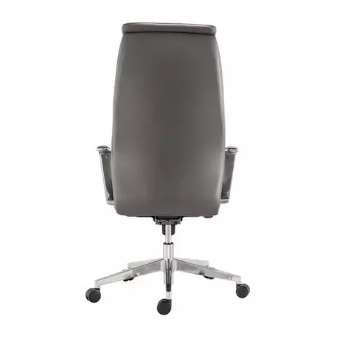Кресло офисное Brabix Premium "Jazz EX-757" синхромеханизм алюминий экокожа серое