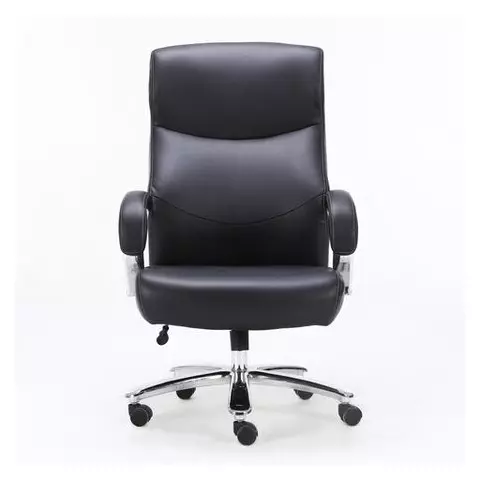 Кресло офисное Brabix Premium "Total HD-006" нагрузка до 180 кг. экокожа хром черное
