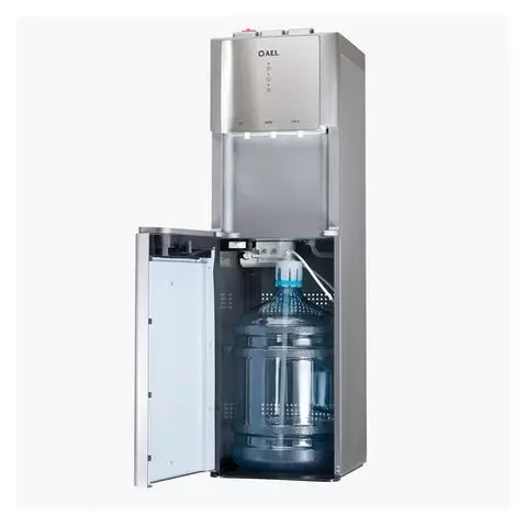 Кулер для воды AEL LD-AEL-811a напольный нагрев/охлаждение электронное бутыль снизу 3 крана серебро